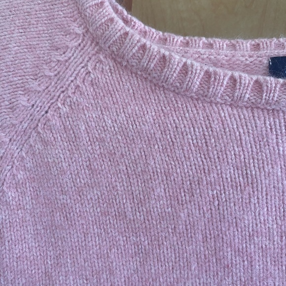 Chunky bubblegum pink wool sweater - Picture 3 of 5